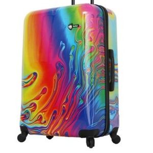Colorful Mia Toro Hardside Luggage 24"